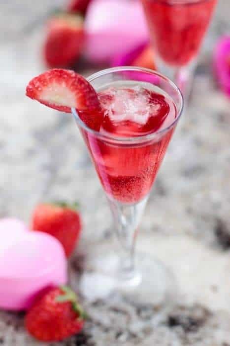 rose champagne cocktail