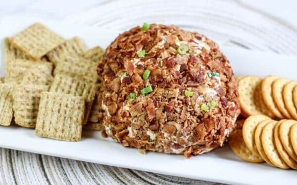 An Awesome Bacon Ranch Cheeseball To Snack On!