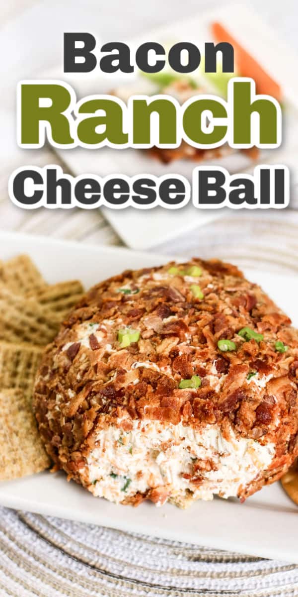 An Awesome Bacon Ranch Cheeseball To Snack On!