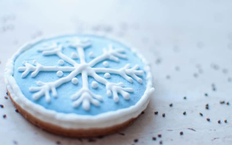Winter Wonderland Birthday Snowflake Cookies Chocolate Oreos